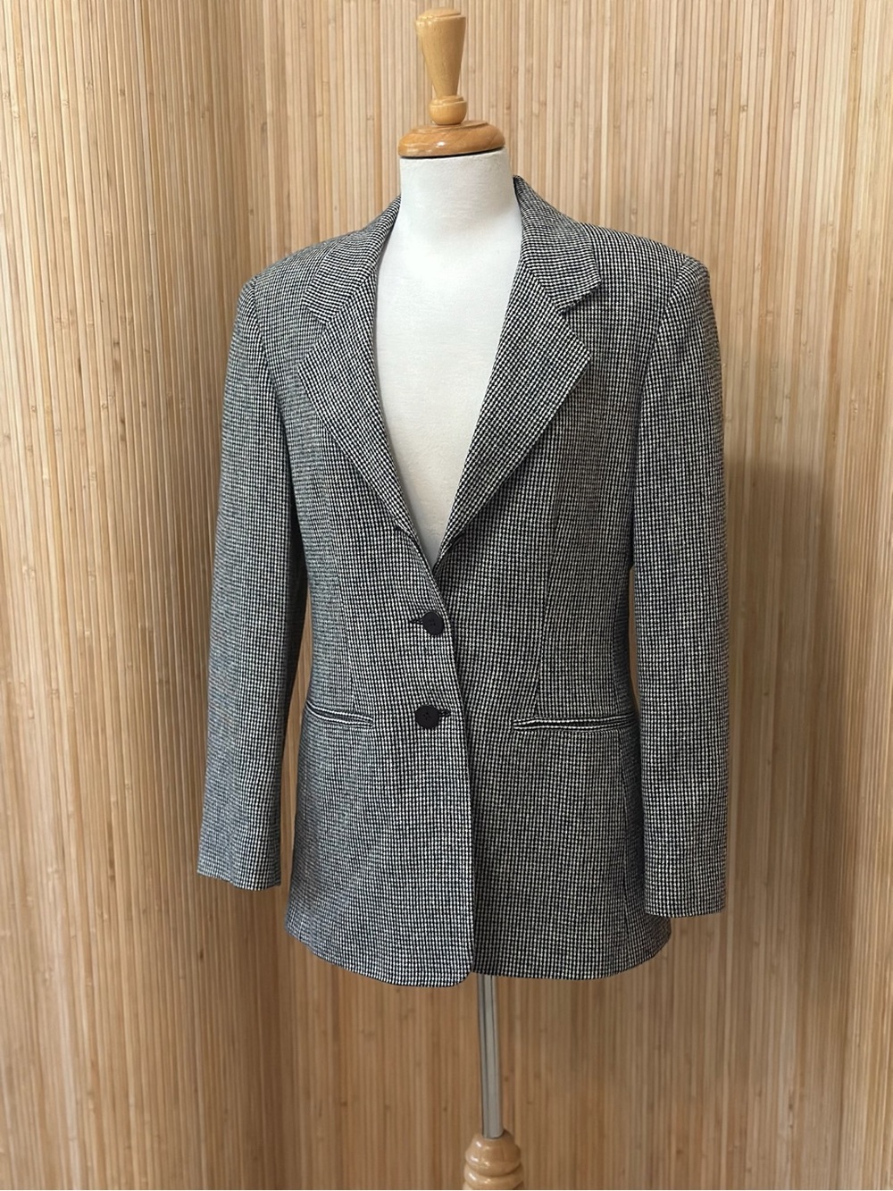 Hunt Club Gray Houndstooth Blazer